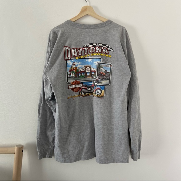 Harley Davidson Long Sleeve Henley - Picture 1 of 5